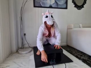 Unicorn Rides On A Sybian Sex Machine Until Gets Two Orgasms In A Row 1080p-0