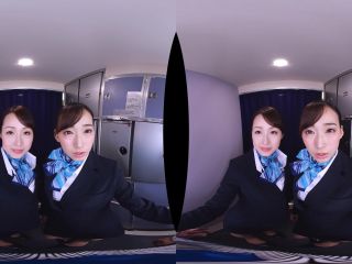 Hasumi Kurea, Sakura Ki Rena JUVR-029 【VR】 In-flight Training VR Where I Am A Newcomer CA I Met At My Assigned Wifes Senior Married CA Who Are Busy With Slut S Education Guidance - Humiliation-3