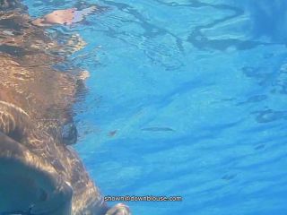 Underwater somersaults and double boob  slip-9