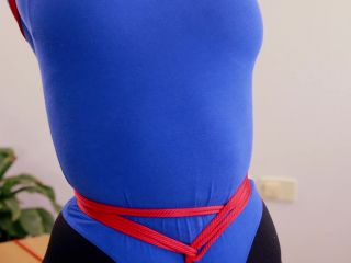 free adult video 9 Mina - Blue Thong Bodysuit [Full HD 339.3 MB] | bondage | femdom porn anal rape bdsm-3