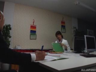 Awesome Nanami Kawakami Asian office lady entices a cumshot Video Online Teen-0