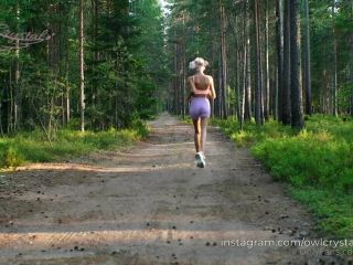 Owl Crystal - [OF] - Sucked Neighbor in the Woods After Jogging-0