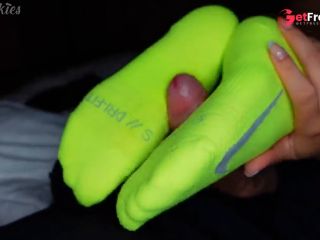 [GetFreeDays.com] Deepthroating Dildo While Giving Him A Sockjob In My Gym Socks Sex Stream July 2023-4