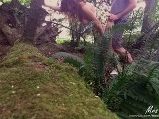 Couple Having Public Sex In The Woods From Voyeur Pov 1080p-4