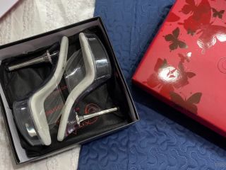 LEXI LUXE Lexiluxe - presents arrived yesterday from my good boy ryan two new pairs of pleasers clear diamond 03-09-2020-1