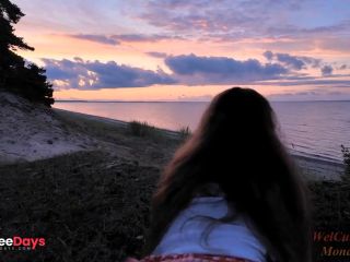 [GetFreeDays.com] SUNRISE CREAMPIE on a public beach, TWO CUMSHOTS, woke up 4am to film, welcum2mybed Mona and Alex Sex Video October 2022-2