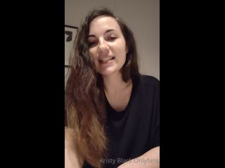 Kristyblack - my first longer talking video sorry if i look nervous or something im not used to talk 15-03-2021-2