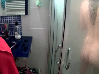 Skinny teenage girl finishing her shower Teen!-1
