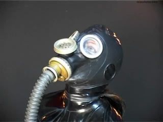 7126 German Latex Mask Goddess Fucks Slave Hard-3