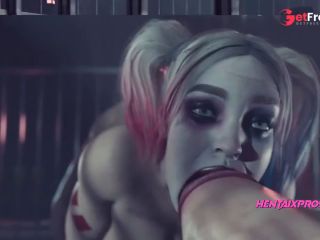 [GetFreeDays.com] Harley Quinns pussy stretched by double penetration  Joker wont be happy - 3D Animation Adult Video June 2023-4