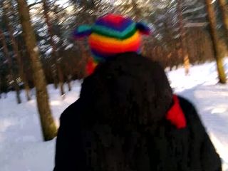 russian amateur porn video First Time PUBLIC Blowjob in Winter Laruna Mave [FullHD 1080P], laruna_mave on teen-1