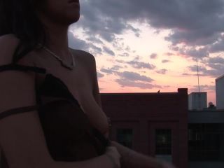 Ashley Grace Naked at Sunset and Around Downtown  Tampa-0