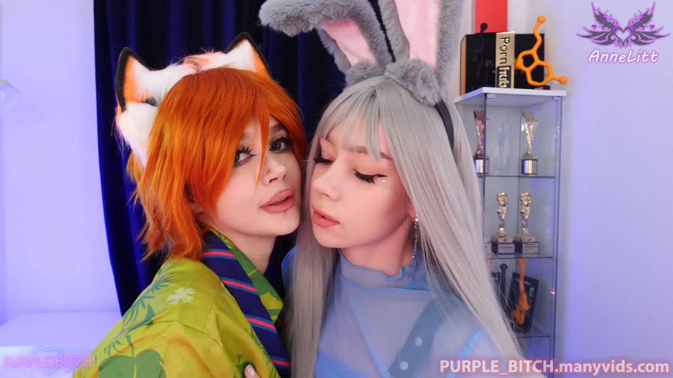 Purple Bitch, Annelitt - Cosplay Girls Try Double Anal - ManyVids (FullHD 2024) New Porn