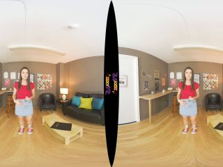 Tiny Tits VR 3D Teen Loses Her Knickers In The Coffee Shop-0