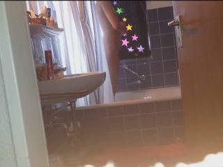 Long spying of a sexy sweetie in bathroom-1