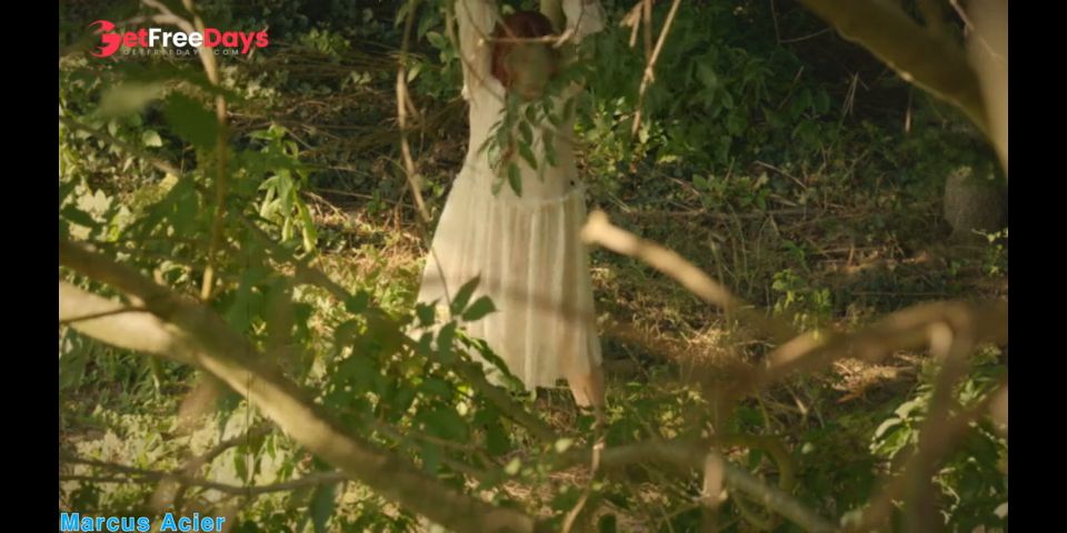 [GetFreeDays.com] He looks at her in the forest and they make love against a tree. Voyeur and exhibitionist Porn Film May 2023