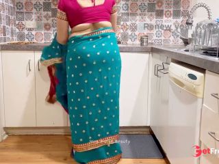 [GetFreeDays.com] Indian Couple Romance in Kitchen - Saree Sensual Sex - Saree lifted up - Pussy, Boobs and Ass Play Porn Stream November 2022-1
