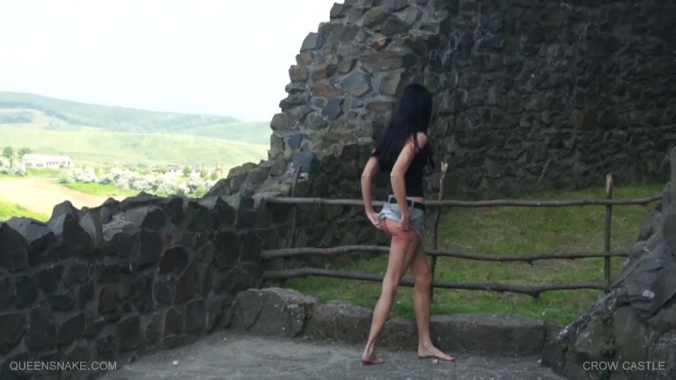 online clip 38 Crow Castle, femdom handcuffs on public 