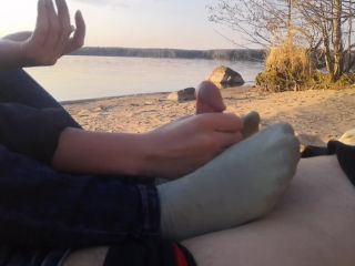 clip 48 skinny femdom femdom porn | Public Footjob And Socksjob On The Beach 1080p – Oksifootjob | oksifootjob-2