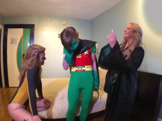 Girl Bullies - Cosplayer Caught With Embarrassing Boner By Nika Venom and Ella Nova - Femdom-1