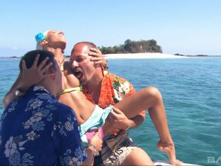 Boroka Bolls Gets Tag Teamed On A Boat Pantyhose-4