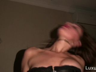 Hot Girl In Corset Masturbating, Doing Blowjob And Fucking At Night  Pov 1080p-8