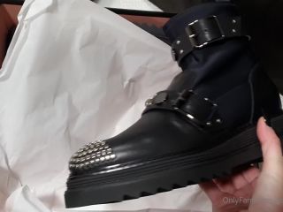 Goddessambra - my new ankle boots from mussete a combo of leather spandex lycra studs can 27-02-2021-7