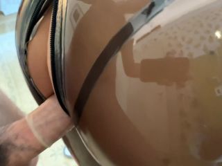 Wild sex in LATEX CATSUIT ends with huge cumshot with tinylatexbunny-8