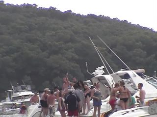 4Kthrowback Rainy Day Partycove Boat Lesbian Orgy public Heather, Kourtney, Rebecca, Teena Marie-5