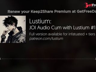 [GetFreeDays.com] JOI Audio Cum With Lustium  Audio Real Male Masturbation Toy Play Preview Adult Film May 2023-1