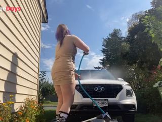 [GetFreeDays.com] Sneaky neighbour watches MILF wash car in skin coloured dress Porn Leak November 2022-7