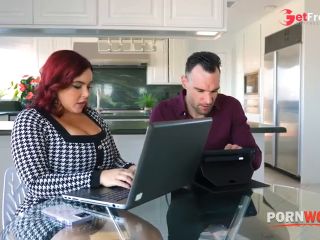 [GetFreeDays.com] Busty Redhead Boss Natasha Nice Takes Titty Cumshot From Her Assistant Sex Clip December 2022-0