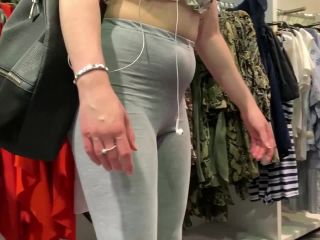 Sexy daughter shopping around with fat mother Voyeur!-1