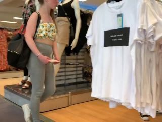 Sexy daughter shopping around with fat mother Voyeur!-7