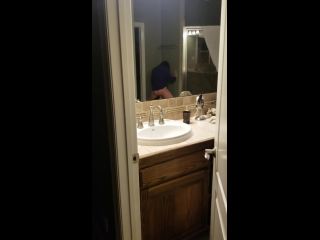 caught girlfriend masturbating in the bathroom-0