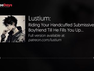 [GetFreeDays.com] Riding Your Handcuffed Submissive Boyfriend Till He Fills You Up  NSFW Audio Head BF ASMR Sex Leak February 2023-6