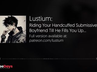 [GetFreeDays.com] Riding Your Handcuffed Submissive Boyfriend Till He Fills You Up  NSFW Audio Head BF ASMR Sex Leak February 2023-7