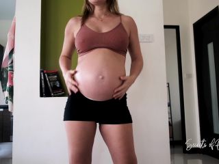 Molly Sweet 30 weeks Pregnant Yoga Exercises - Belly Fetish-0