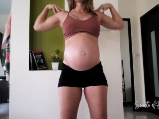 Molly Sweet 30 weeks Pregnant Yoga Exercises - Belly Fetish-1