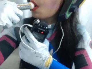 PHEmanuelly RaquelASMR COSPLAY D VA Push Pop Candy Mouth Sounds Masterbating So Hot¡¡¡ - 480p-3