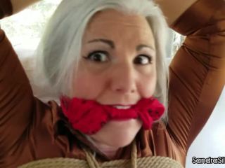 xxx video clip 34 SandraSilvers – Gigi Semi Suspended in Rope Bondage Van Ride - milf - fetish porn video bdsm ass-8