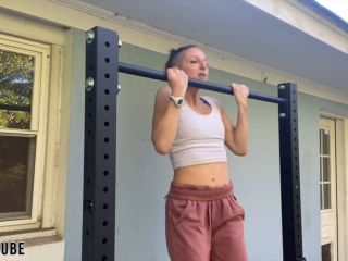 Fetish porn  Lora Cross  Lora Cross Chin Ups Press Calf Raises Workout Chall-1