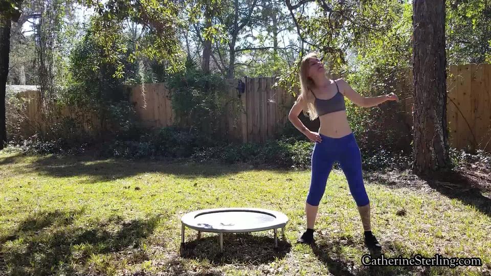 xxx video 25 princess fierce femdom CatherineSterling – Trampoline Tied, tiny tits on bdsm porn