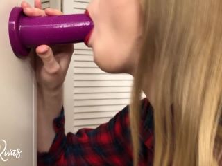 amateur public MissRivas - ASMR Beautiful Teen Dildo Blowjob , cute on amateur porn-7