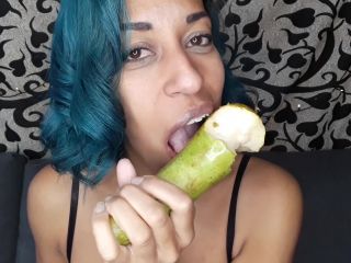 GoldenLace Loving on a pear and fruit vore - Mouth Fetish-5