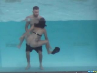 Couple fucking in the hotel  pool-4