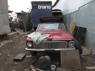 online adult clip 4 video search anal anal porn | Julie Night - Fisted and Fucked in the Junkyard | fetish-8