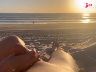 [GetFreeDays.com] Compilation of masturbation on a public nudist beach. Cum three times. Almost catch by strangers. Adult Clip April 2023-5