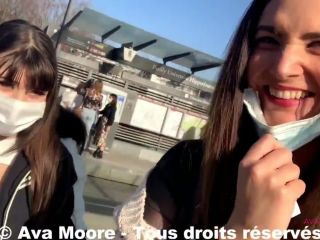 Ava Moore – We Suck a Student in the Toilets of a Park in Lyon with Luna Rival Bukkake!-2