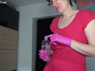 Handjob with Pink Gloves - German Hot Milf,  on german porn -0